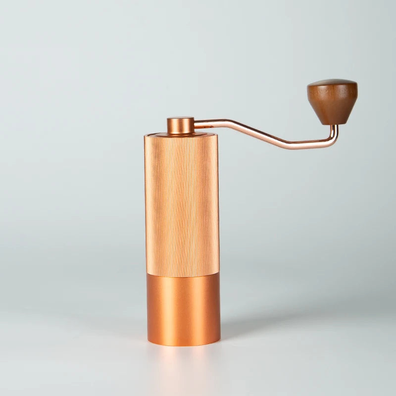 Brewsy™ Manual Coffee Grinder – 304 Stainless Steel Burr Mill with Wooden Handle