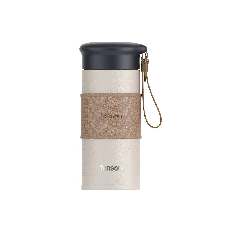 Brewsy™ 330ML Cute Thermal Water Bottle – Portable Stainless Steel Vacuum Mug for Tea & Coffee