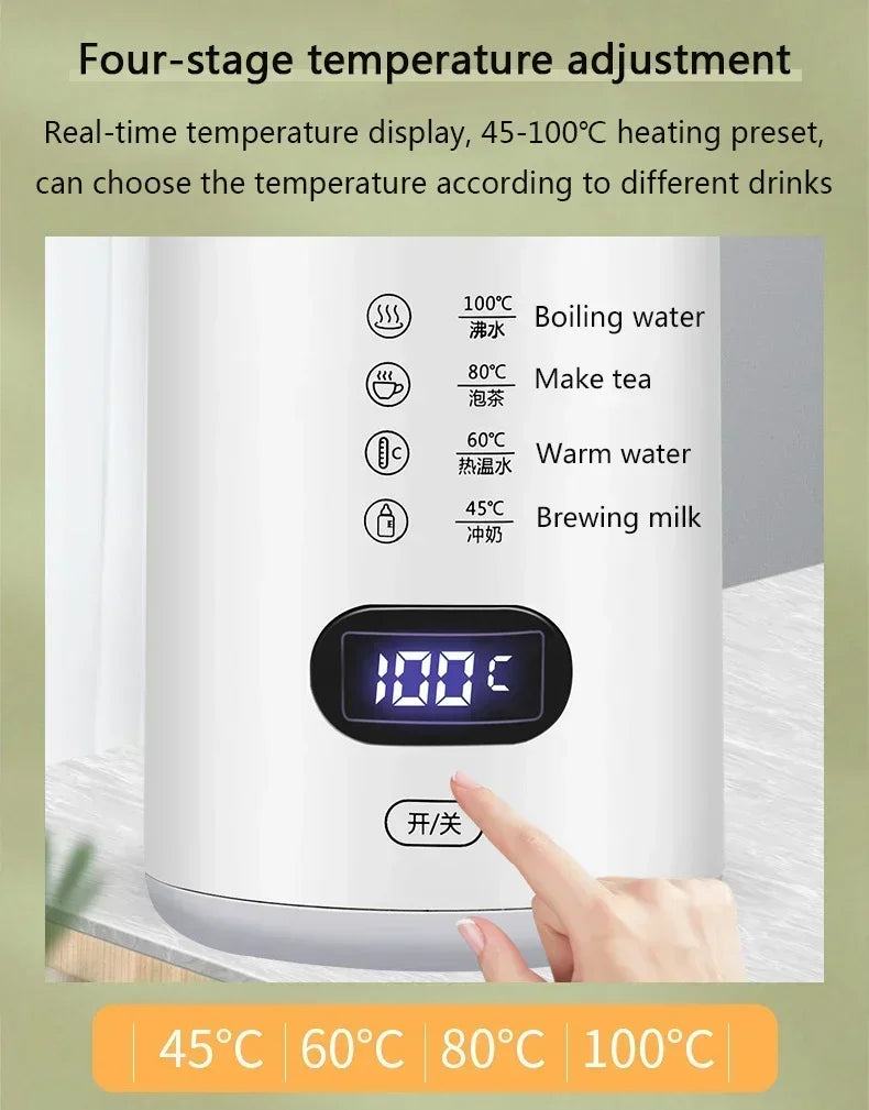 Brewsy™ 400ML Electric Boiling Water Cup – Portable Multifunctional Health Cup