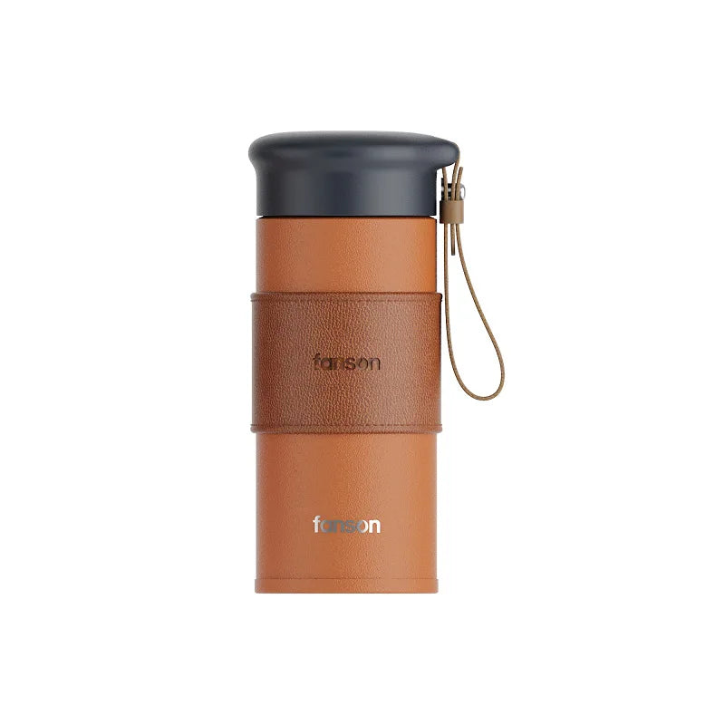 Brewsy™ 330ML Cute Thermal Water Bottle – Portable Stainless Steel Vacuum Mug for Tea & Coffee