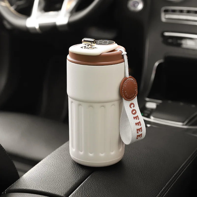 Brewsy™ 450ML Smart Thermos Bottle – Digital LED Temperature Display Coffee Cup, 316 Stainless Steel Vacuum Mug