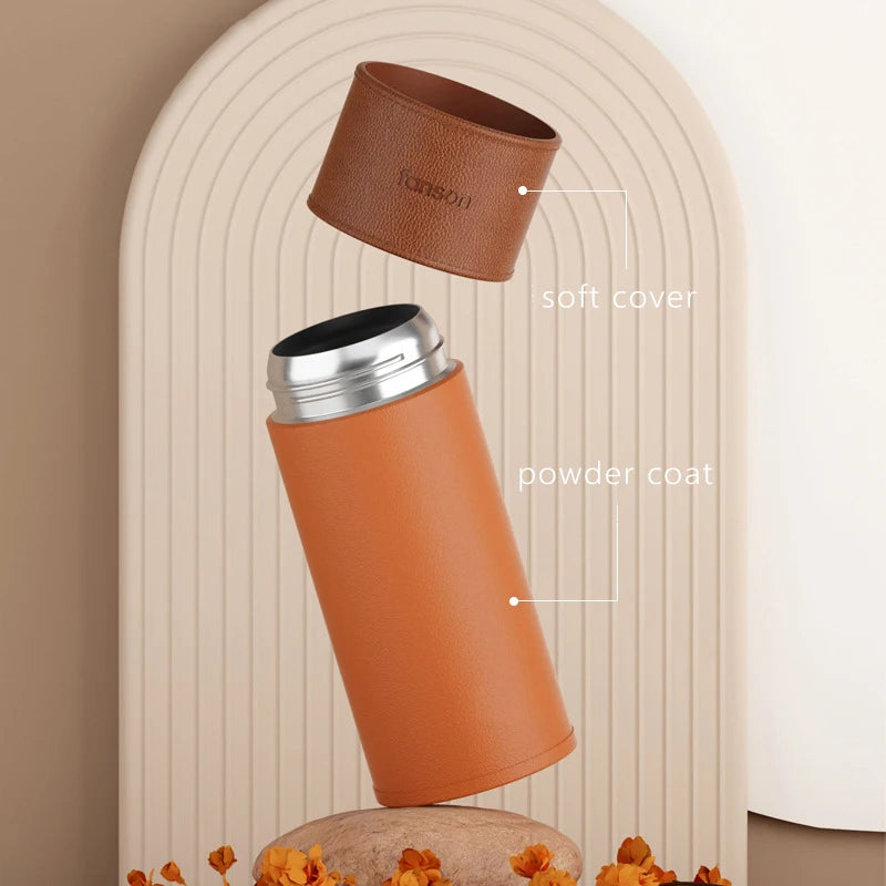 Brewsy™ 330ML Cute Thermal Water Bottle – Portable Stainless Steel Vacuum Mug for Tea & Coffee
