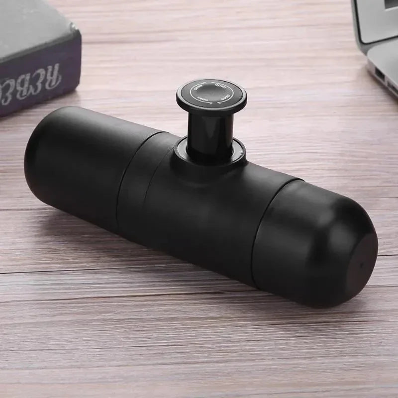 Manual pressurized coffee machine, small and portable handheld espresso machine for household, travel, and picnic use