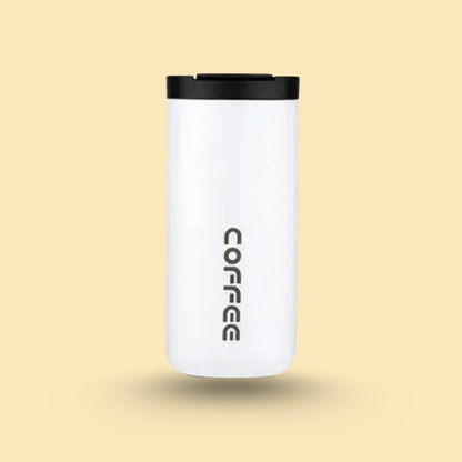 Brewsy™ 400ML Stainless Steel Coffee Thermos – Portable Leakproof Travel Mug & Car Vacuum Flask