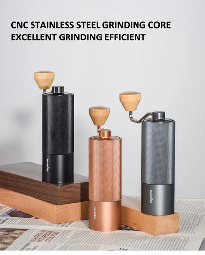 Manual Coffee Grinder 304 Stainless Steel  Burr Grinders Mill Kitchen Tool Grinders Coffee Milling Machine