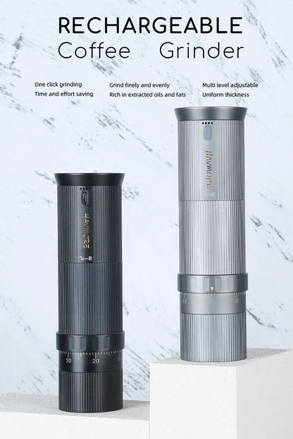Havmore New High Quality New Rechargeable Coffee Bean Grinder 38mm 5 Pins Cutter Head Portable for Household