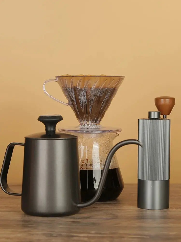 Manual Coffee Grinder 304 Stainless Steel  Burr Grinders Mill Kitchen Tool Grinders Coffee Milling Machine