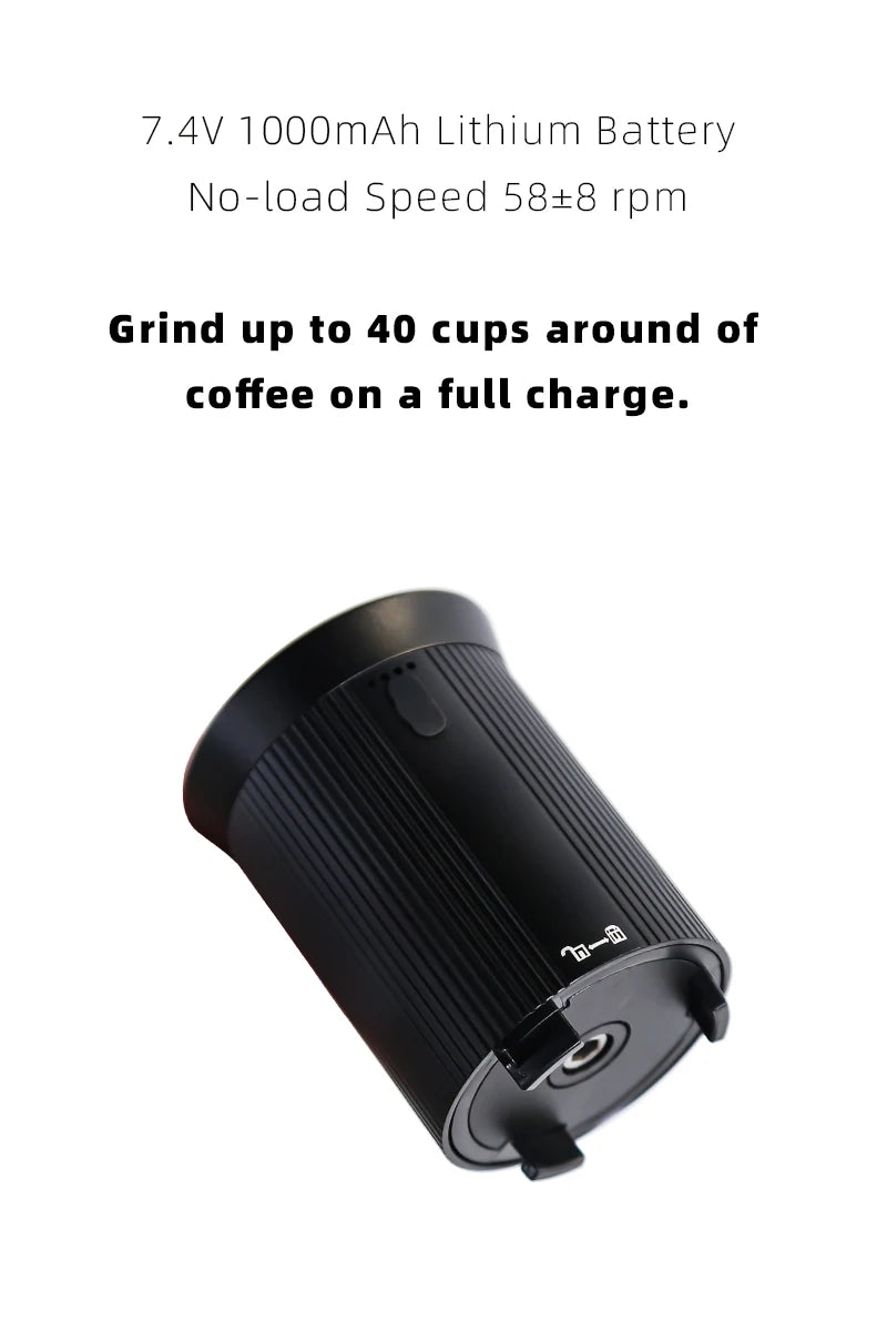 Havmore New High Quality New Rechargeable Coffee Bean Grinder 38mm 5 Pins Cutter Head Portable for Household