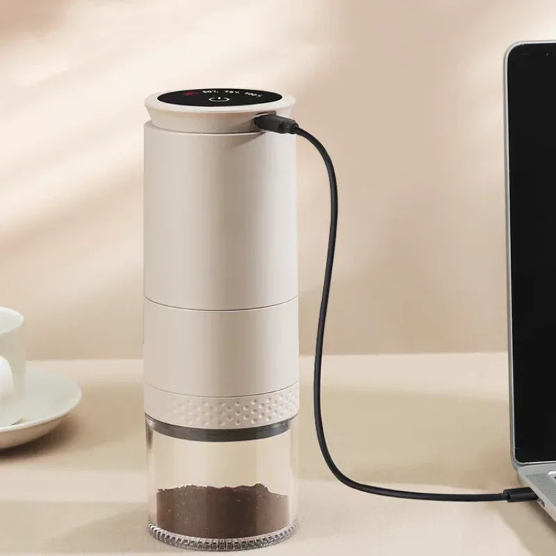 New Electric Coffee Grinder 1500mAh Conical Coffee Burr Grinder Externally Adjustable Bean Grinding Machine Kaffe Bohnen Grinder