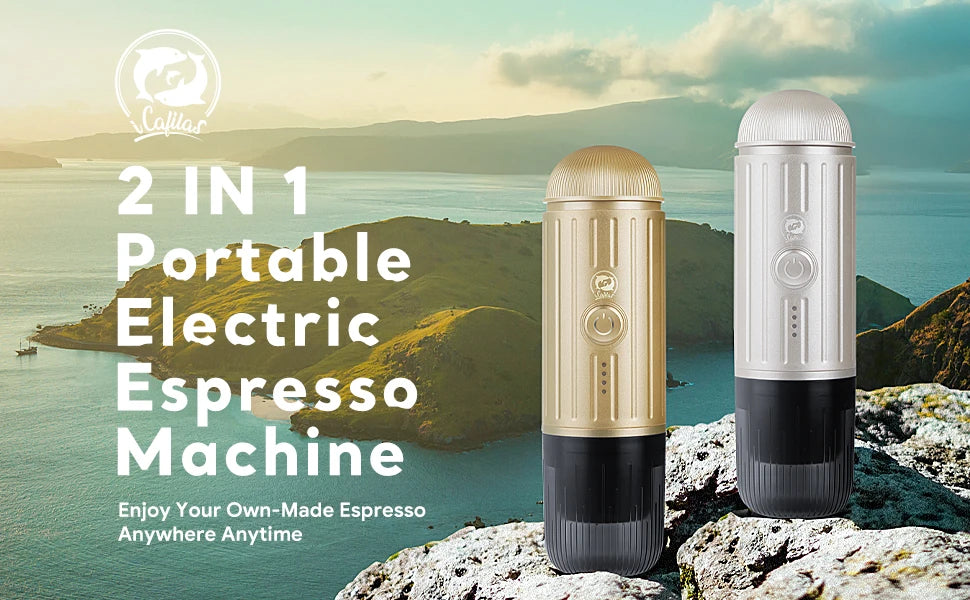 Portable Espresso Coffee Maker Electric Coffee Machine 19Bar Automatic Heating fit nespresso Capsule Pods Ground Coffee