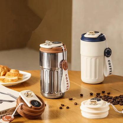 Smart Thermos Bottle Water Digital LED Temperature Coffee Cup 316 Stainless Steel Vacuum Cup Office Cup Business Portable Mug
